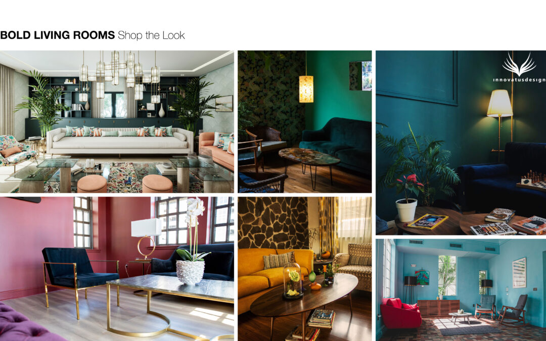 Shop the Look Bold Living Rooms