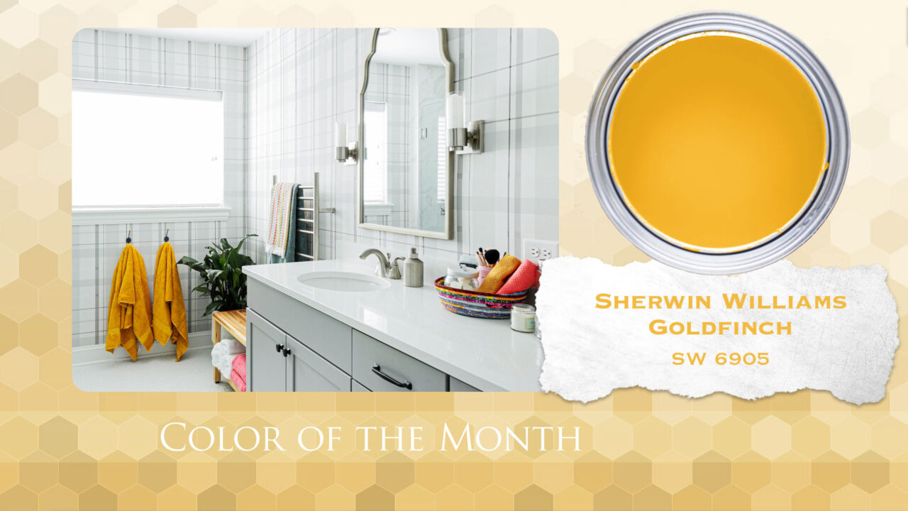 Color of the Month Sherwin Williams Goldfinch | Innovatus Design