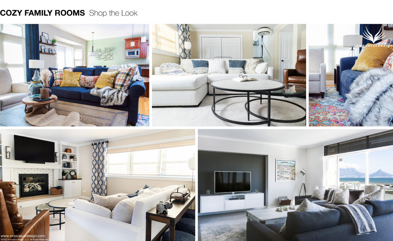 Shop the Look Cozy Family Rooms | Innovatus Design