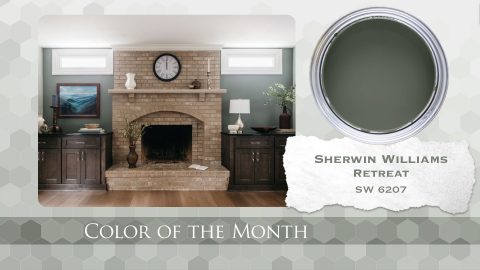 Color of the Month Sherwin Williams Retreat | Innovatus Design